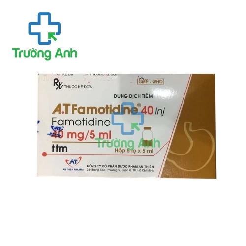 A.T Famotidine 40 inj - Thuốc điều trị viêm loét dạ dày tá tràng hiệu quả