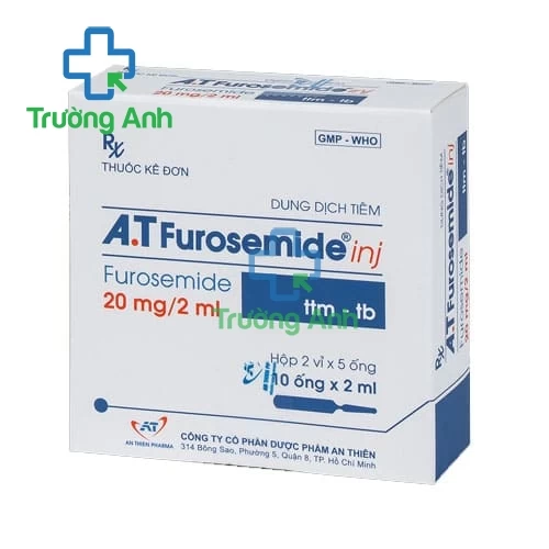 A.T Furosemide inj 20mg/2ml - Thuốc điều trị phù nề hiệu quả