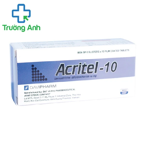 ACRITEL-10 - Thuốc chống dị ứng hiệu quả của Davipharm