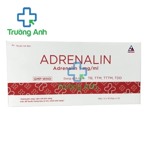 Adrenalin 1mg/1ml Vinphaco (10 ống) - Thuốc hồi sức tim hiệu quả