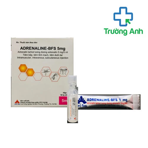 Adrenaline-BFS 5mg - Hồi sức tim phổi, choáng phản vệ hiệu quả