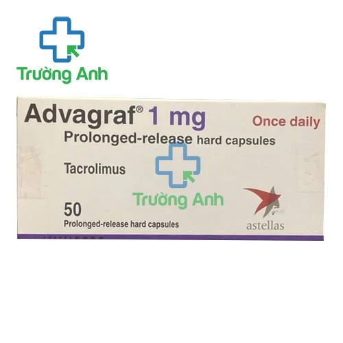 Advagraf 1 mg - Thuốc dự phòng thải ghép gan, thận ở người nhận trưởng thành.