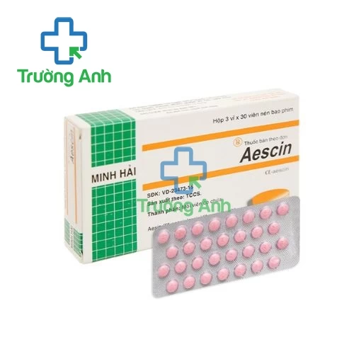 Aescin 20mg Mipharmco - Thuốc điều trị suy tĩnh mạch và trĩ hiệu quả