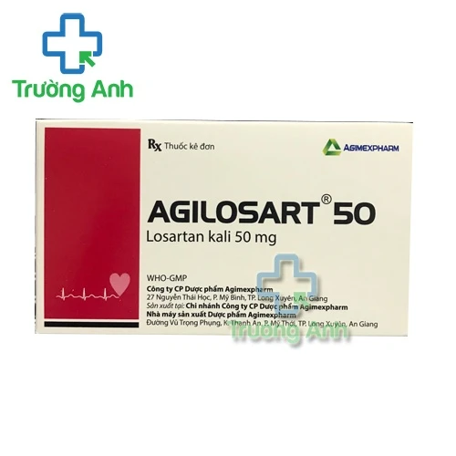 Agilosart 50 Agimexpharm - Thuốc điều trị tăng huyết áp hiệu quả