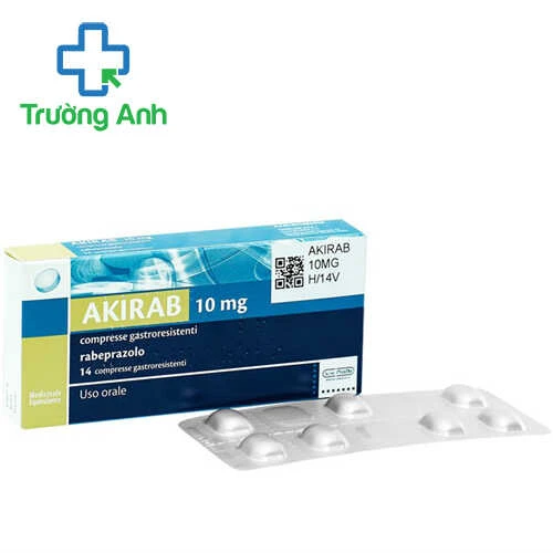 Akirab 10mg - Thuốc điều trị viêm loét dạ dày hiệu quả của Ý