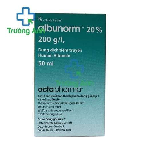 Albunorm 20% 50ml - Thuốc điều trị tăng thể tích máu hiệu quả