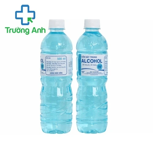 Alcohol 70° 500ml Bidiphar - Giúp sát trùng vết thương hiệu quả