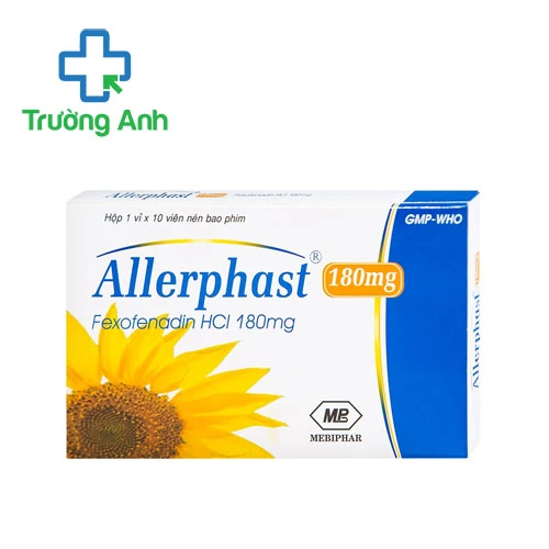 Allerphast 180mg Mebiphar - Thuốc điều trị viêm mũi dị ứng hiệu quả