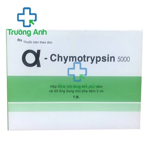 Alpha-Chymotrypsin 5000 (α-Chymotrypsin) Bidiphar - Thuốc chống phù nề sau chấn thương hiệu quả