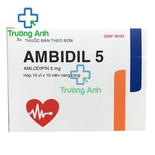 Ambidil 5 - Thuôc điều trị tăng huyết áp, đau thắt ngực hiệu quả của Bidiphar