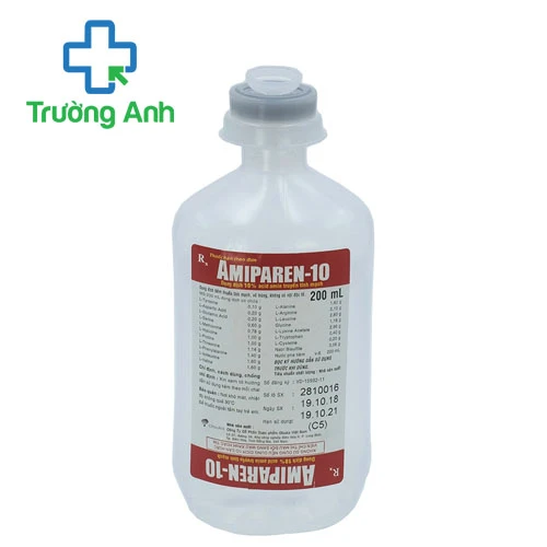 Amiparen - 10 200ml - Dung dịch truyền bổ sung acid amin hiệu quả của Otsuka 