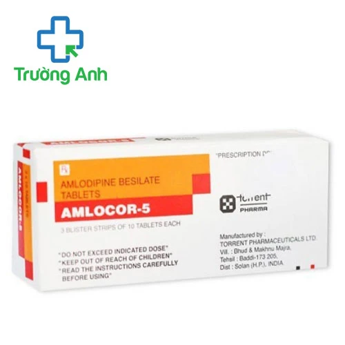 Amlocor-5 Torrent Pharma - Thuốc điều trị tăng huyết áp hiệu quả