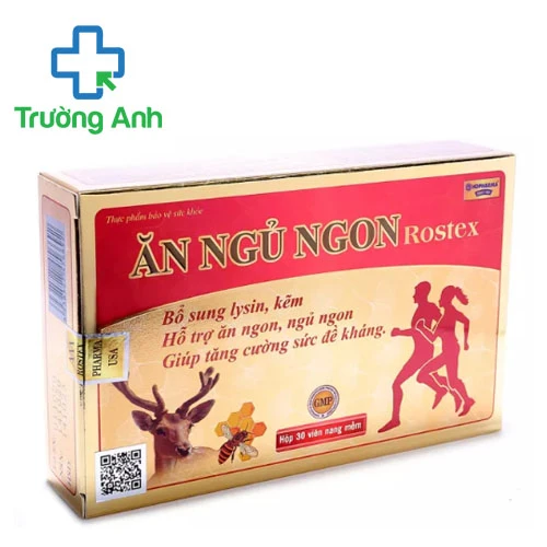 Ăn ngủ ngon Rostex (30 viên) - Hỗ trợ dưỡng tâm an thần hiệu quả