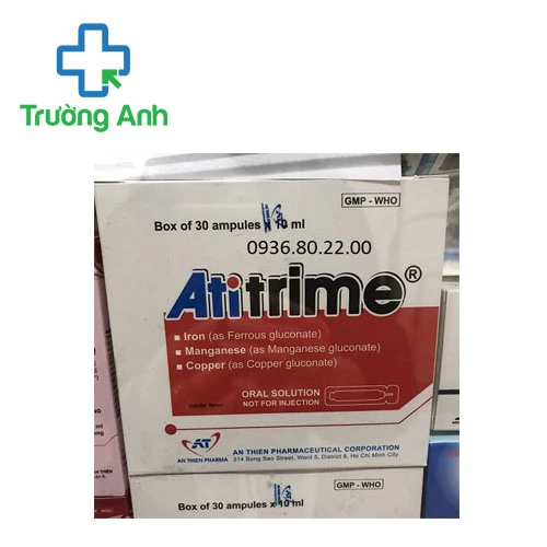 Atitrime An Thiên - Thuốc điều trị thiếu máu do thiếu sắt hiệu quả