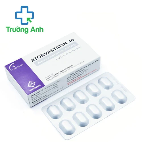 Atorvastatin 40 Medipharco - Thuốc điều trị rối loạn lipid máu