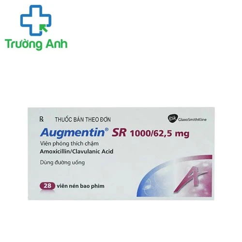 Augmentin SR 1000/62.5 mg - Thuốc điều trị nhiễm khuẩn hiệu quả