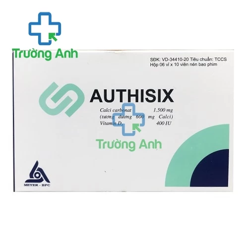 Authisix Meyer-BPC - Thuốc điều trị và phòng ngừa thiếu vitamin D, canxi hiệu quả