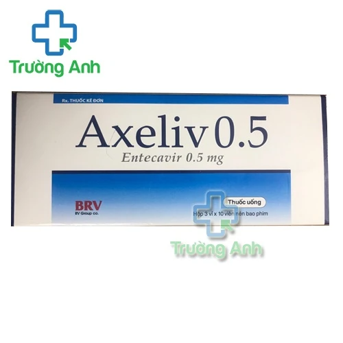 Axeliv 0.5 BRV - Thuốc điều trị viêm gan B hiệu quả