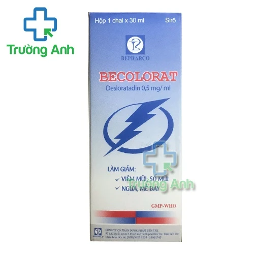 Becolorat 30ml - Siro điều trị viêm mũi dị ứng của Bepharco