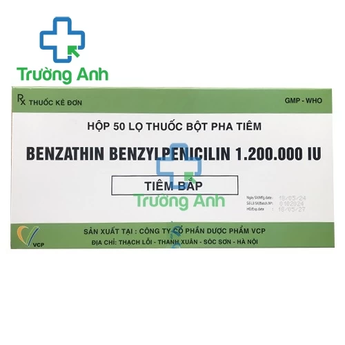 Benzathin Benzylpenicilin 1.200.000IU VCP - Thuốc điều trị nhiễm khuẩn hiệu quả