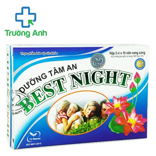 Dưỡng tâm an thần Best Night - Hỗ trợ điều hòa giấc ngủ hiệu quả 