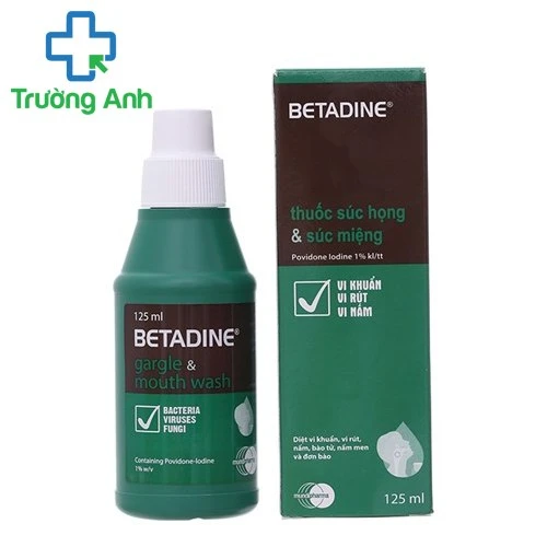 Thuốc súc miệng họng Betadine Gargle and Mouthwash 125ml