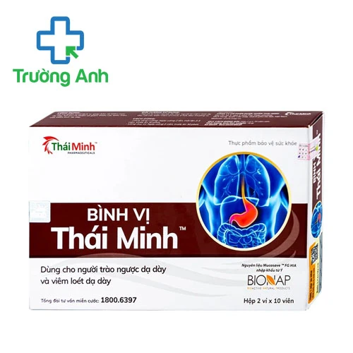 Bình vị Thái Minh (20 viên) - Hỗ trợ diều trị viêm loét dạ dày hiệu quả