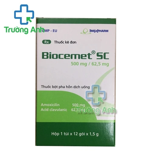 Biocemet SC 500mg/62,5mg Imexpharm - Thuốc điều trị nhiễm khuẩn hiệu quả