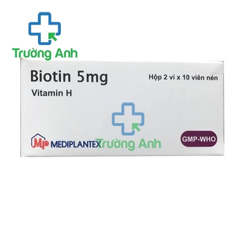 Biotin 5mg Mediplantex - Thuốc điều trị thiếu biotin hiệu quả (10 hộp)