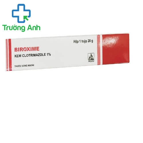 Biroxime Cream - Kem điều trị nhiễm nấm ngoài da hiệu quả của AGIO (10 hộp)