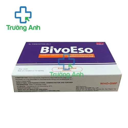 BivoEso 40mg BRV - Thuốc điều trị trào ngược dạ dày thực quản hiệu quả