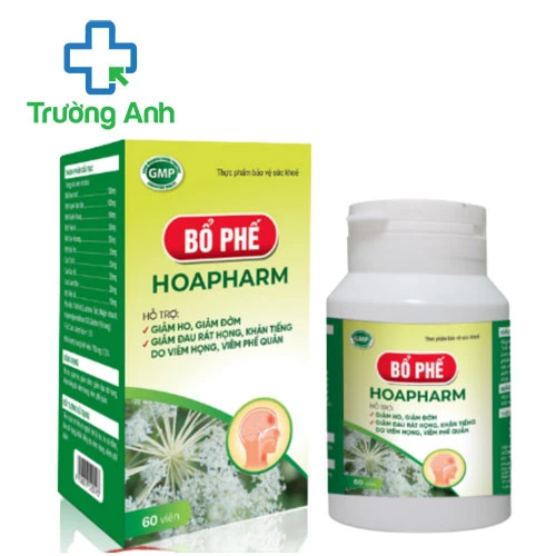 Bổ phế Hoapharm - Hỗ trợ giảm ho, giảm đau rát họng hiệu quả