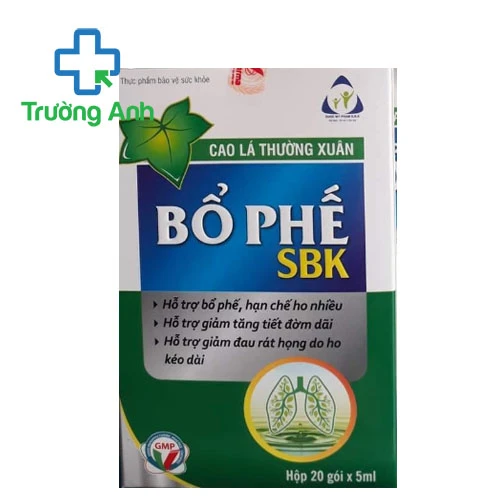 Bổ phế SBK Vinpharma - Hỗ trợ giảm ho, giảm đau rát họng hiệu quả