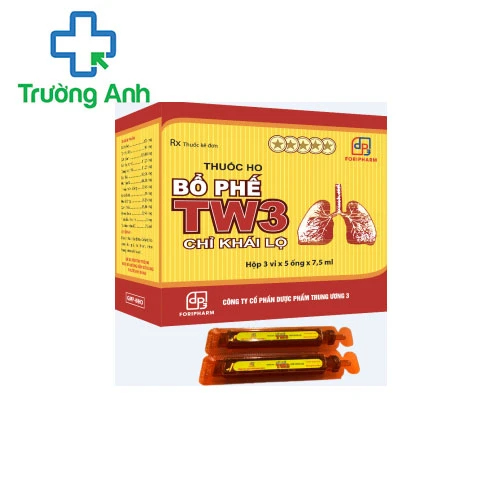 Bổ phế TW3 chỉ khái lộ (ống) - Điều trị các chứng ho, viêm họng của FORIPHARM