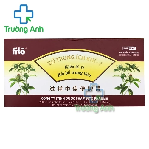 Bổ trung ích khí-f - Giúp kiện tỳ vị, bồi bổ trung tiêu của Fito 