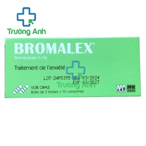 Bromalex 6mg - Bromazepam 6mg an thần gây ngủ hiệu quả