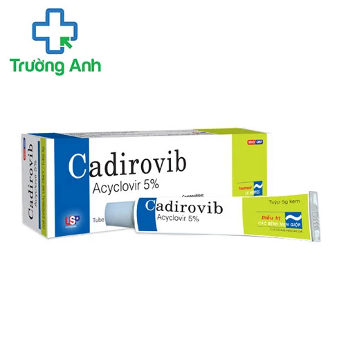 Cadirovib 5g USP - Trị nhiễm virus Herpes simplex ở da và niêm mạc