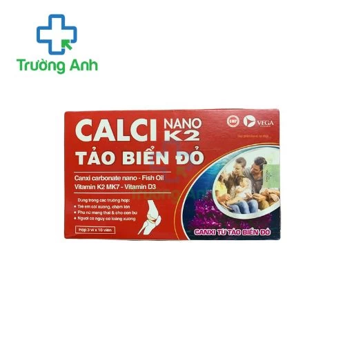 Calci Nano K2 Tảo Biển Đỏ Phương Đông - Giúp bổ sung canxi và vitamin