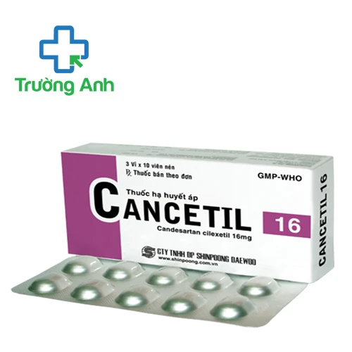 Cancetil 16mg - Thuốc điều trị suy tim, tăng huyết áp hiệu quả 