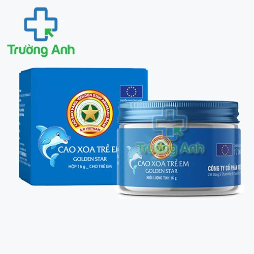 Cao xoa trẻ em Golden Star 16g Danapha - Giúp làm ấm nhanh cho bé