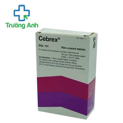 Cebrex 40 - Giúp điều trị rối loạn tuần hoàn não hiệu quả của Đức