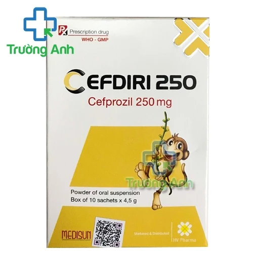 Cefdiri 250 Medisun - Thuốc điều trị nhiễm khuẩn hiệu quả