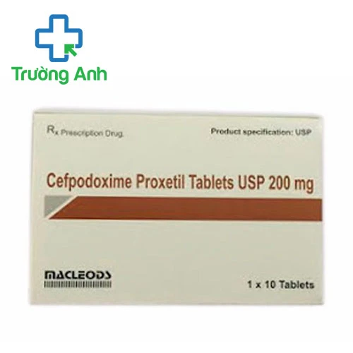 Cefpodoxime Proxetil Tablets 200mg Macleods - Thuốc điều trị nhiễm khuẩn hiệu quả