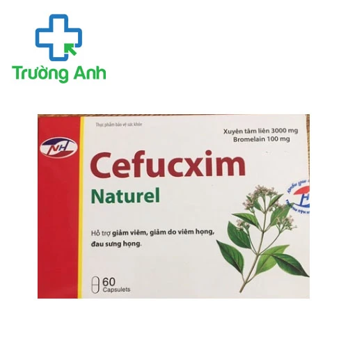 Cefucxim Naturel - Hỗ trợ giảm viêm giảm đau rát họng hiệu quả