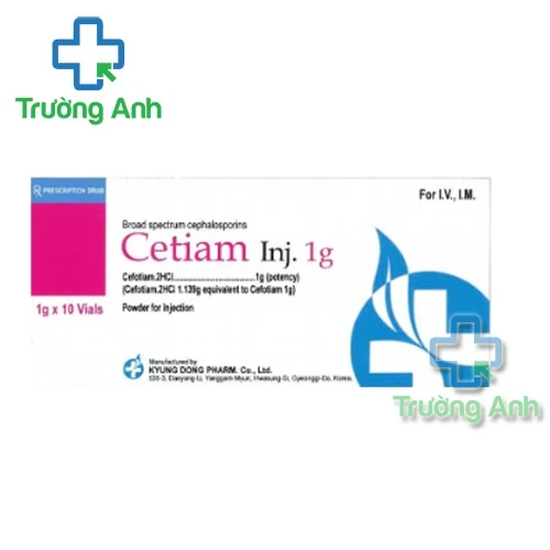 Cetiam Inj. 1g - Thuốc điều trị nhiễm khuẩn hiệu quả của Korea