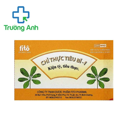 Chỉ thực tiêu bĩ- F - Hỗ trợ điều trị đau thượng vị, chán ăn