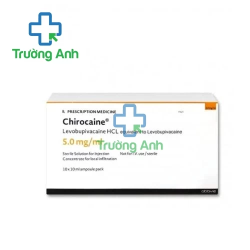 Chirocaine 5mg/ml - Thuốc gây tê Levobupivacaine HCL hiệu quả 