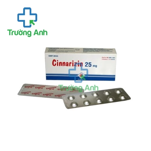 Cinnarizin 25mg Domesco - Thuốc điều trị chóng mặt hiệu quả