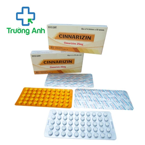 Cinnarizin Khapharco - Phòng say tàu xe, chóng mặt, ù tai, buồn nôn