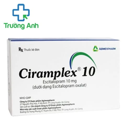 Ciramplex 10 Agimexpharm - Thuốc điều trị rối loạn lo âu